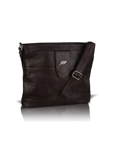 Bavyera Crossbody Hakiki Deri Çapraz Postacı Çanta 29x25 cm