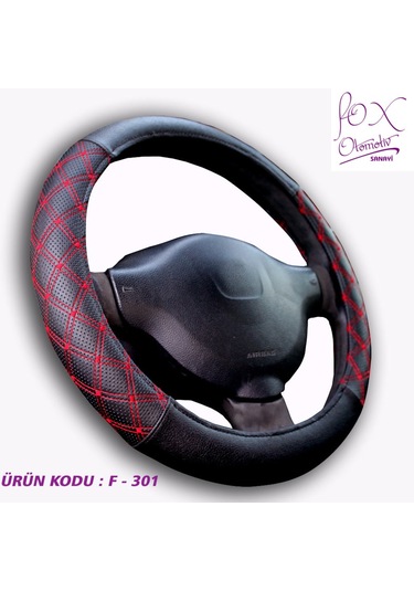 Geçmeli Direksiyon Kılıfı Özel Renkli Baklava Nakışlı Lux Model