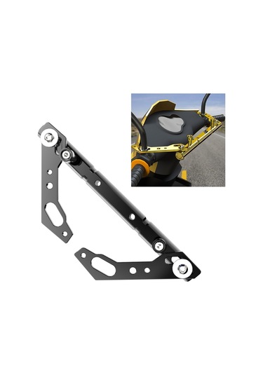 Motosiklet Modifiye Gps Navigasyon Cep Telefonu Braketi Denge Çubuğu Kymco Downtown 300i 350i Siyah İçin Sabit Siyah