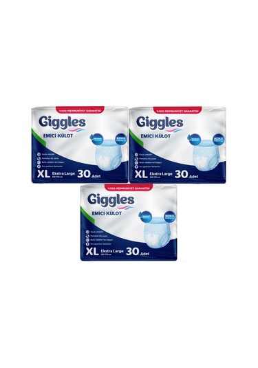 Giggles Hasta Bezi Yetişkin Emici Külot Ekstra Büyük Xl 90 Adet XL