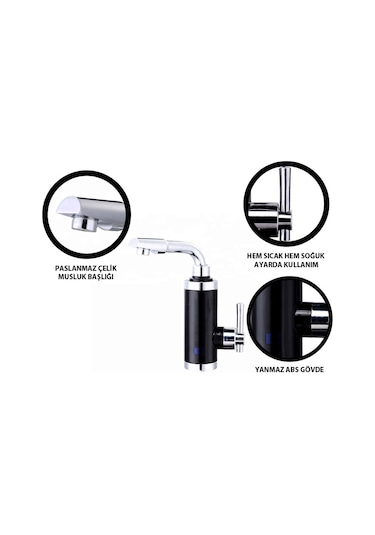 Sıcak Musluk Asg-5p Siyah