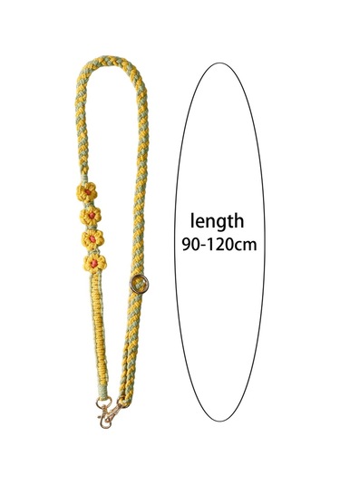 Suntek Boho Makrome Crossbody Omuz Askısı Dokuma Papatya