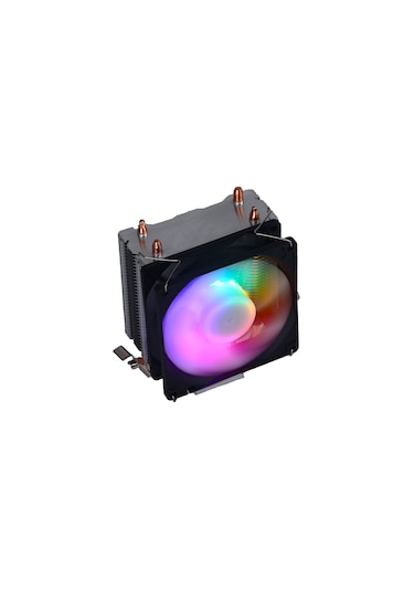 Zoko Frozen-ı 1x9cm Auto Rainbow Fanlı Bakır Borulu İşlemci Fanı