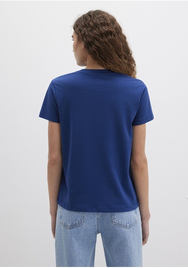 Mavi - Mavi Baskılı Lacivert Tişört 1612242-70722 Mavi