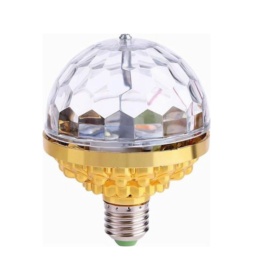 Qingmipy E27 6w Rgb Led Disko Işığı - Otomatik Döner Kristal Top, Partiler/dj/noel İçin Renkli Aydınlatma