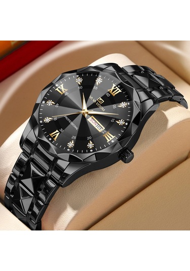 Va Va Voom Lüks Erkek Kuvars Saatler Adam 30 M Su Geçirmez Aydınlık Tarih Hafta Paslanmaz Ç İzle Gündelik Erkek Kol Saati 58032297