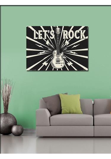 Kanvas Tablo Rock Ve Gitar Posteri