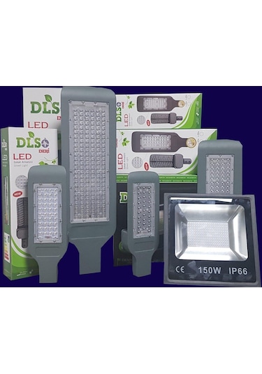 50w Dls Led Yol Sokak Armatür Sensör Eklenebilir Dış Mekan Aydın