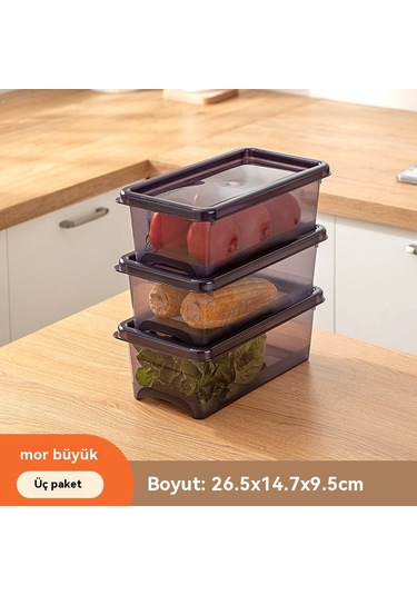 Buzdolabı Saklama Kutusu, Meyve Ve Sebze Doğranmış Yeşil Soğan Do