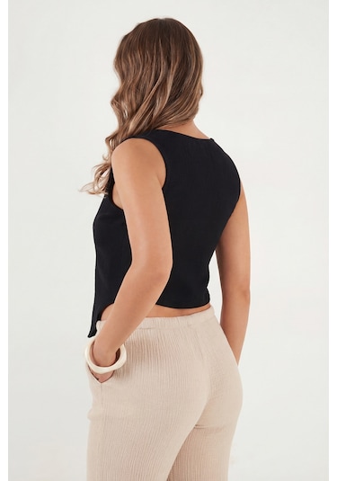 Lela Bayan Yelek 5866661 Siyah