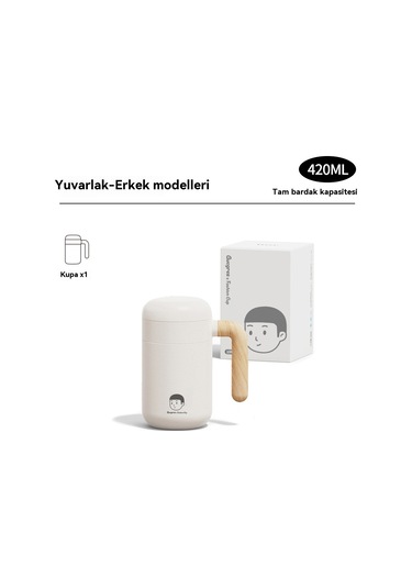 Velvettidesgucgres Kız Büyük Kapasiteli Termos Bardak 316 Çay Bardak Kap Ofis Ev Paslanmaz Çelik Su Bardak Xiao Xuan 420ml