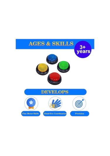 Anjiexun Sınıflar İçin, Işıklı Ve Sesli Oyun Zilleri Oyunlar İçin Harika