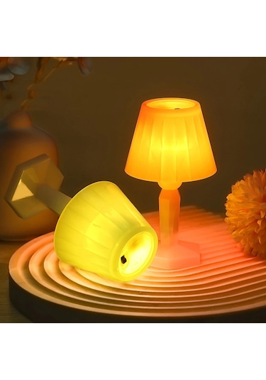 Sones Led Elektronik Işık Ortam Şekeri Küçük Masa Lambası Dekoratif Gece Işıkları Çok Renkli