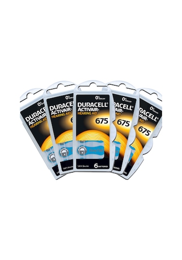 Duracell 675 Numara İşitme Cihazı Pili 10 Paket 60 Adet