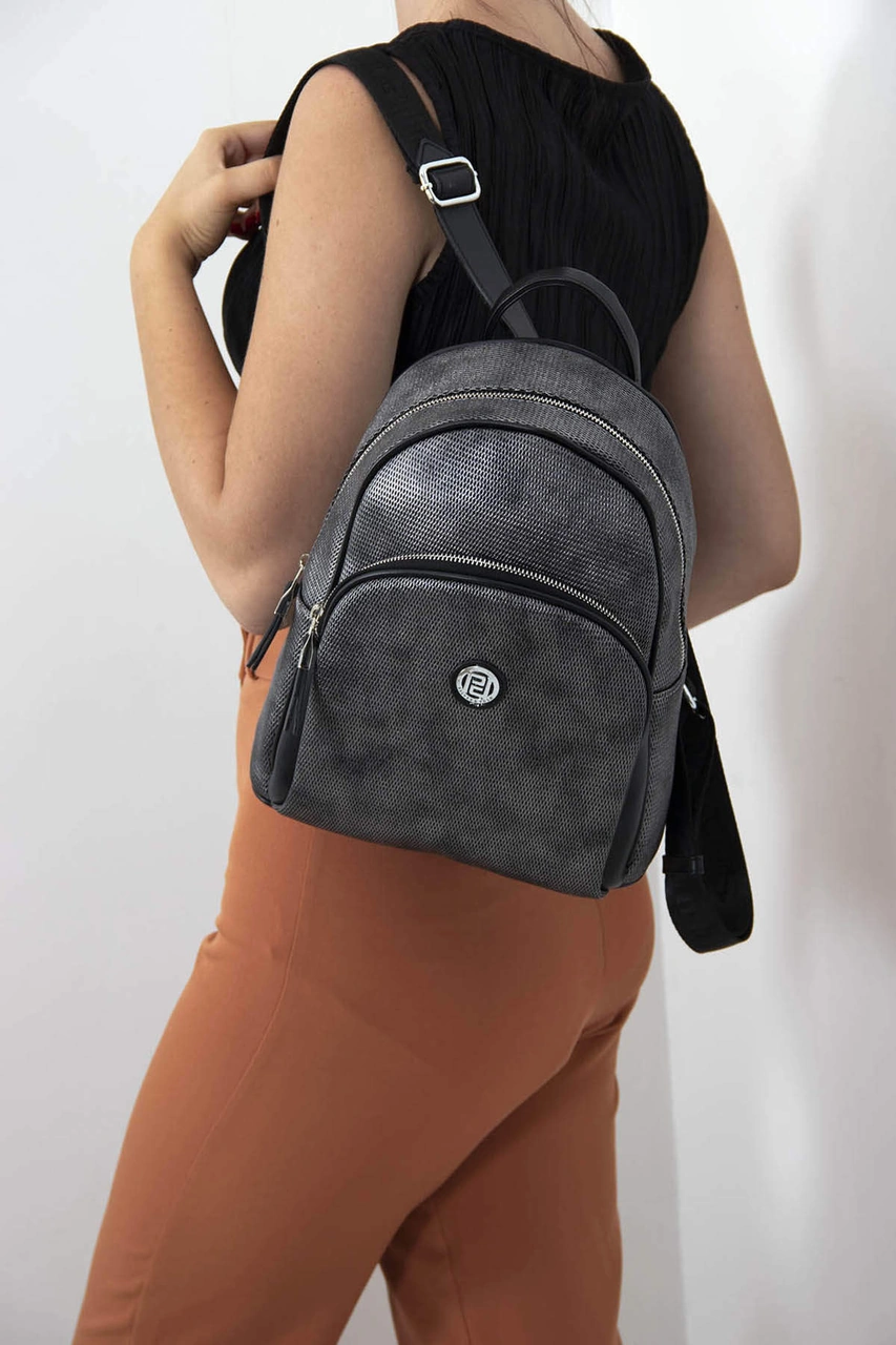 Silver Polo Kadın Sırt Çanta 1062 Gümüş