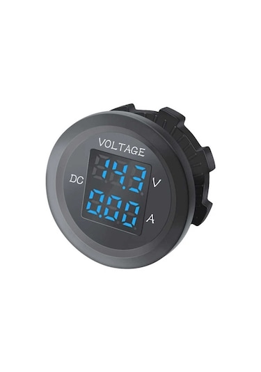 Aek-tech Dc12v/24v Dijital Voltmetre Ampermetre