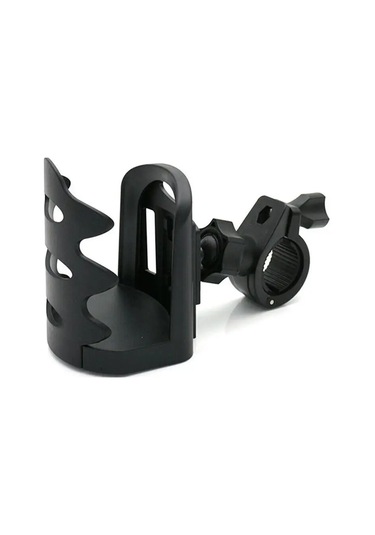 Evrensel Ayarlanabilir Motosiklet Bardak Tutucu Hızlı Bırakma Altın - Siyah