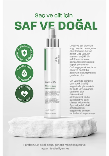 Quality Life Saf Biberiye Suyu 100 ML
