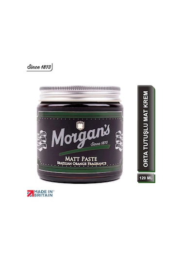 Morgan's Pomade Matt Paste Brazilian Orange - Mat Görünümlü Orta Tutuşlu Şekillendirici Krem 120 ML