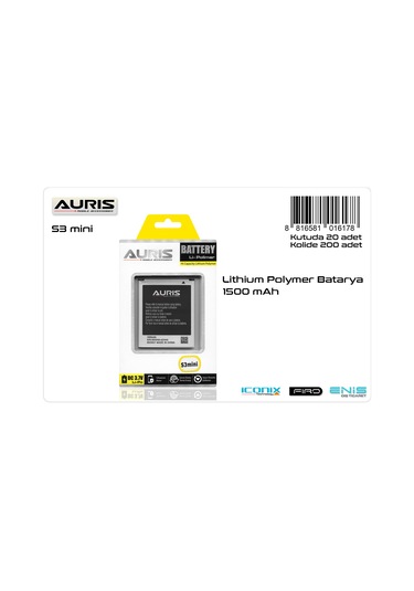 Auris Samsung Uyumlu S3 Mini Batarya