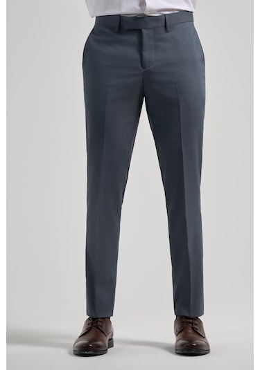 İmza Koyu Antrasit Esnek Yandan Cepli Slim Fit Classic Pantolon 1003250106 Koyu Antrasit