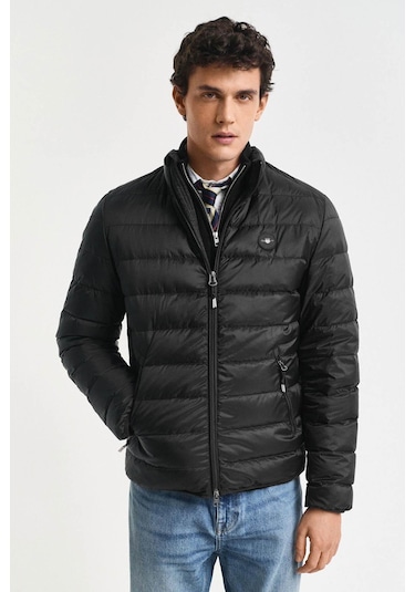 Gant Erkek Regular Fit Dik Yaka Kaz Tüyü Mont - Siyah-11187 Black