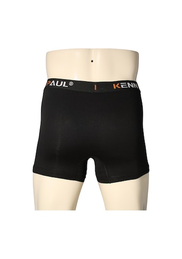 Kenn Paul Erkek Siyah Premium Modal Boxer Yumuşak Kumaş Modern Boxer Siyah