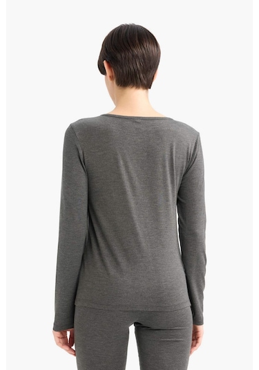 Defacto Bisiklet Yaka Uzun Kollu Üst-fall İn Love F5032ax25wnar198 Antrasit-ar198