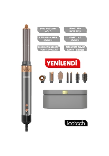 Icotech HS60 6 ın 1 Multi Styler Saç Şekillendirici