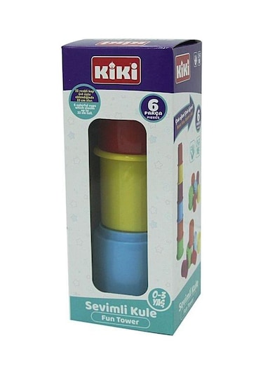 Sevimli Kule Kiki Dizme Oyunu Bebek Oyuncağı