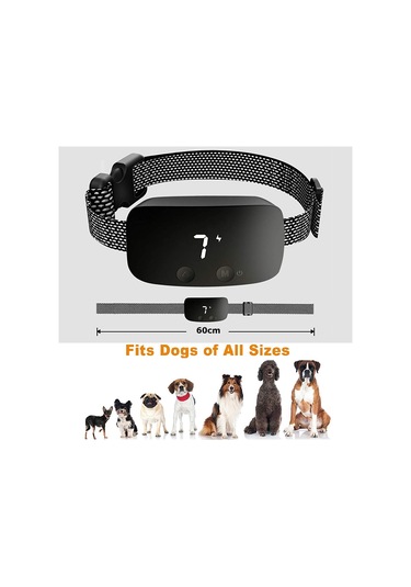 Havlama Önleyen Köpek Eğitim Tasması Tüm Irklar Seviye Ayarlı Şarj