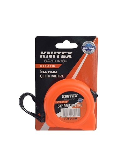 Çelik Şerit Metre 5mt X 19mm / Ktx-1116