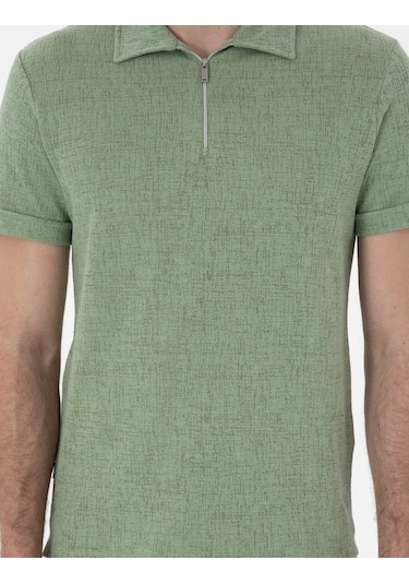 Pierre Cardin Erkek Açık Haki Tişört 50302586-vr183 Açık Haki