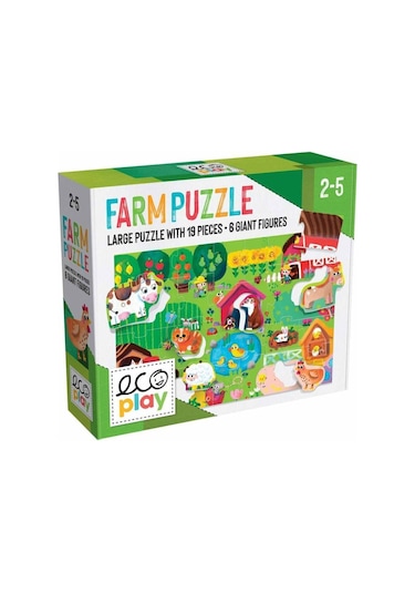 HEADU ECOPLAY SHAPED PUZZLE FARM (2-5 YAŞ)