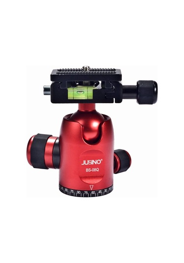 Jusino Bs-08Q  Tripod Kafası Kırmızı