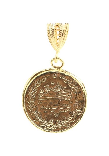 925 Ayar Gümüş Sultan Aziz Motifli Madalyon Kolye Ucu 281431159