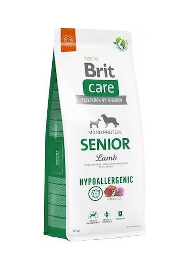 Brit Care Hypo-Allergenic Kuzu Etli Yaşlı Köpek Kuru Maması 12 KG