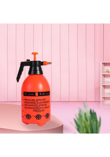 Qingmipy Ev Bahçesi Sulama Ve Dezenfeksiyon Spreyi - 2l Turuncu Uzun Kolu El Basınçlı Plastik Sprey Cihazı