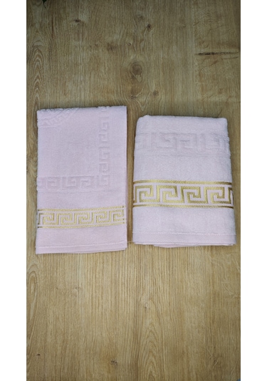 4 Parça Banyo Set 50x90 - 30x50 Pembe