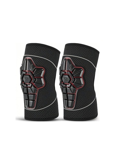 Çocuklar İçin Yüksek Yoğunluklu Dolgulu Dikenli Korumalı Dizlikleri - Kaykay, Bisiklet, Paten Ve Denge Arabası Sporları İçin Siyah Siyah