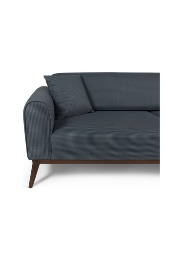 Seneca Yataklı Kanepe Keten Koyu Mavi Kazayağı Koyu Mavi