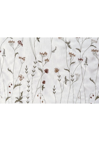 Bohem Çiçekli 4 Parça Kahverengi Pike Takımı 240 X 260 Cm Kahverengi