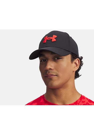 Under Armour M Blitzing Low Str Şapka 1376700-005 Siyah Siyah