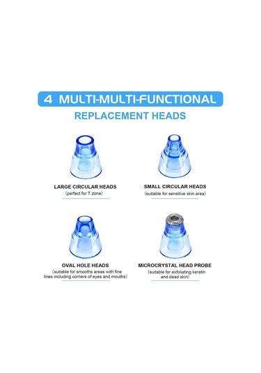 Teltree Siyah Nokta Temizleyici Vakum Cihazı - Gözenek Arındırma Ve Cilt Bakımı İçin Şarj Edilebilir Yüz Vakumu Mavi Çok Renkli