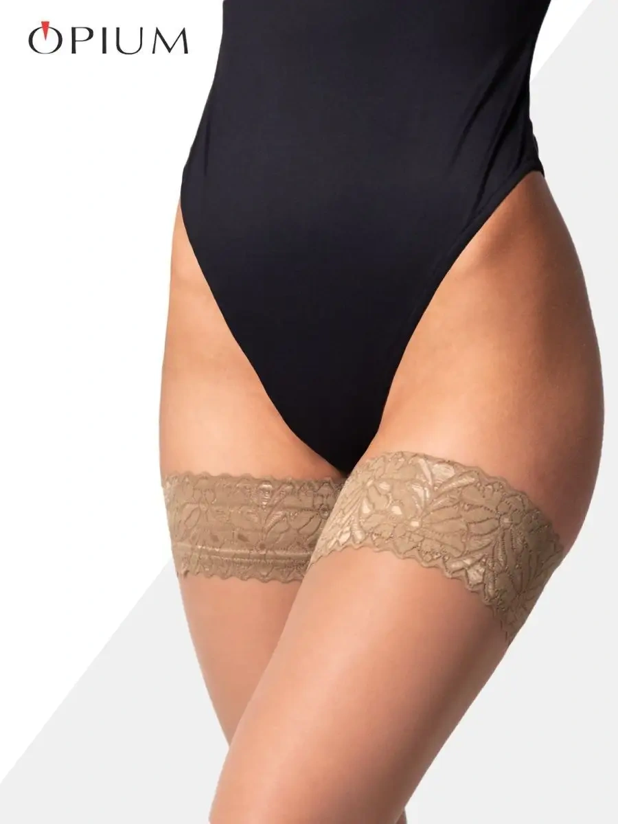 Opıum Bej Dantel Lastikli Silikonlu Çoraplar 37362096 Bej