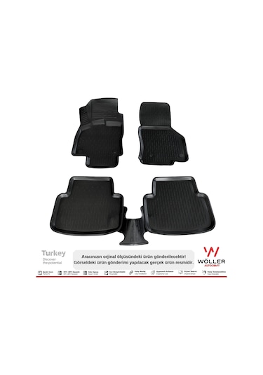 Skoda Octavia Paspas 2013 2019 Arası 3D Havuzlu Wöller Paspas