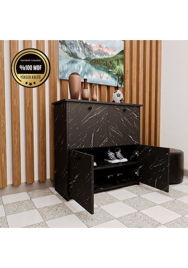 Dekorfim DF08103BD MDF Antre Hol Ayakkabılık Ayakkabı Dolabı