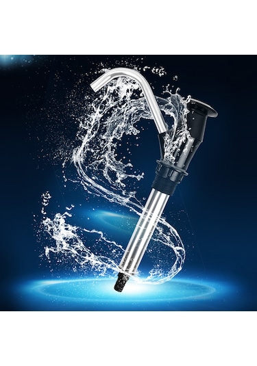 Leezsing El Su Pompası Taşınabilir Manuel Lavabo Su Pompası Musluk Rv Seyahat Kamp Römorku İçin Siyah