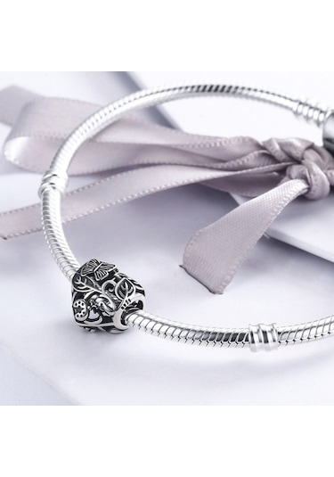 Fastbuy S925 Ayar Gümüş Aksesuarlar, Yağmur Bahçesi Boncukları Çok Renkli Takı El Yazımı Çok Renkli