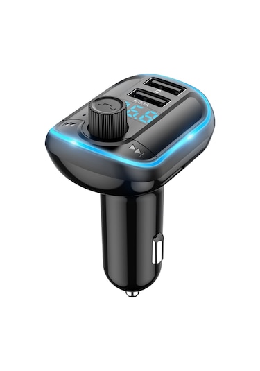 Singree "çift Usb Şarjlı Bluetooth 5.0 Araç Fm Vericisi - Mp3 Çalar, Tf Kart/u Disk Desteği, Led Ekranlı Kablosuz Radyo Modülatörü" 110 Karakter